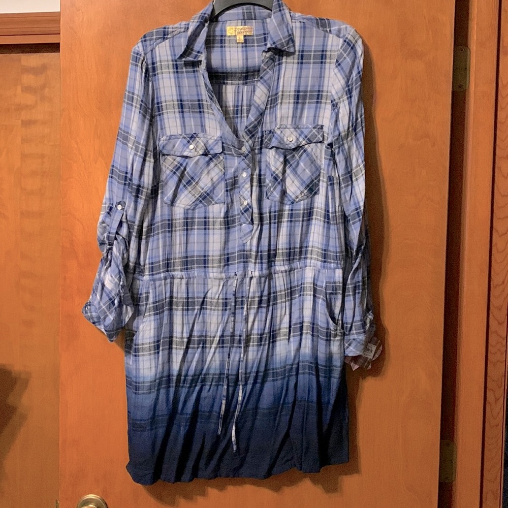 Light weight flannel dress